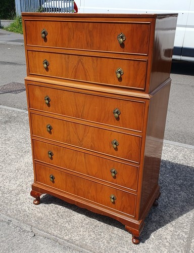 Vintage walnut veneered - vintage,