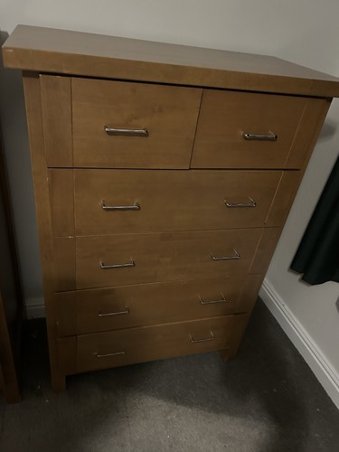 Solid wood tall - boy, chest