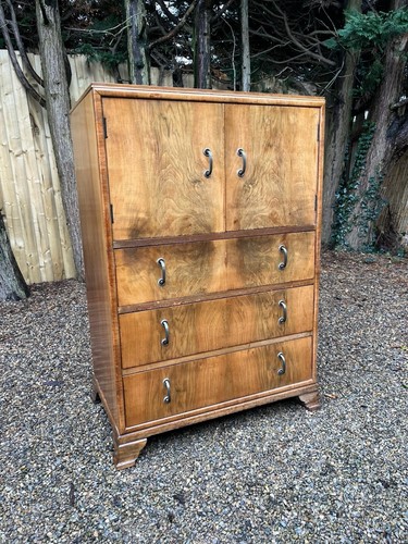 Vintage burr walnut drawer - burr, 3