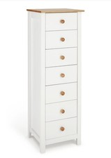 ARGOS TALLBOY DRAWERS  WHITE