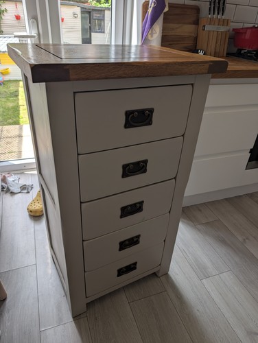 Kemble rustic solid oak draw - oak, 5-draw